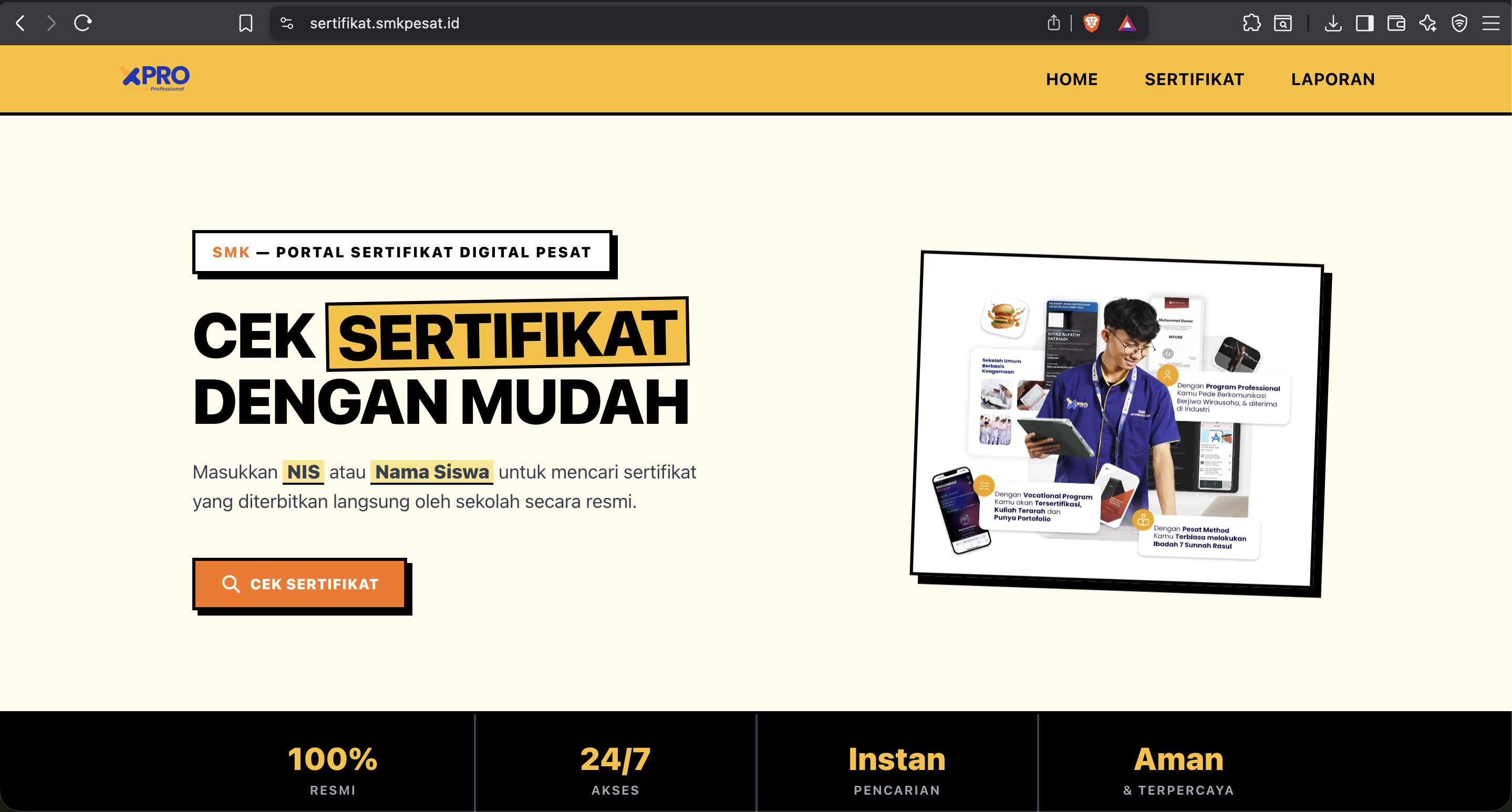 Sistem Informasi Sertifikasi Siswa