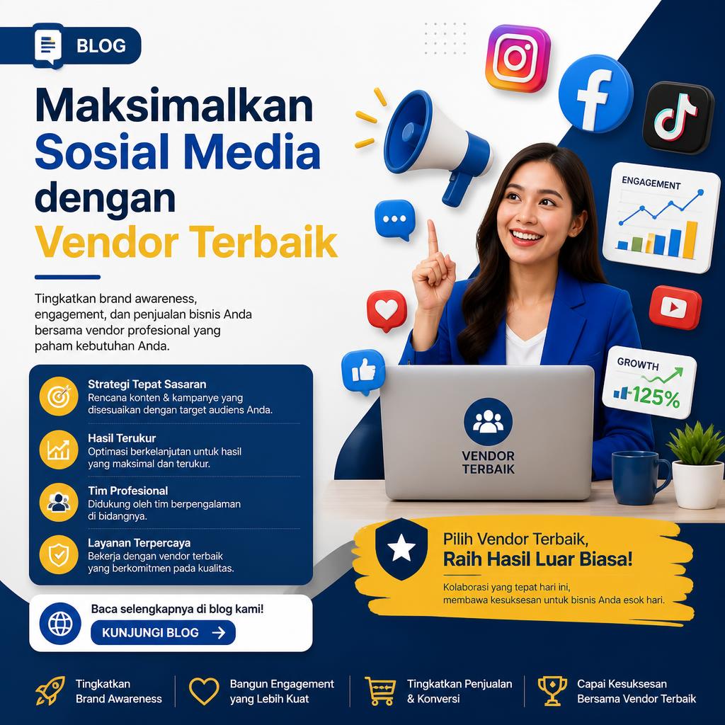 Maksimalkan Sosial Media dengan Vendor Terbaik