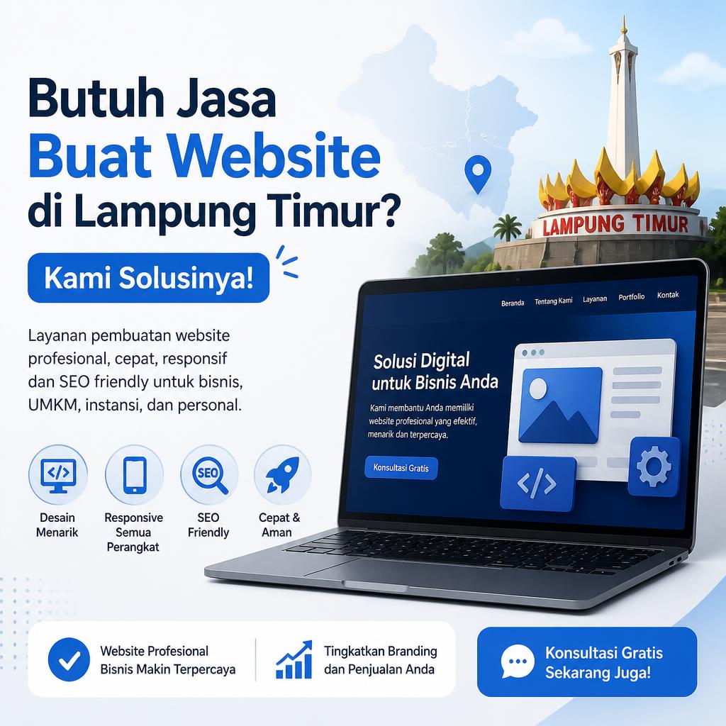 Butuh Jasa Buat Website di Lampung Timur? Kami Solusinya